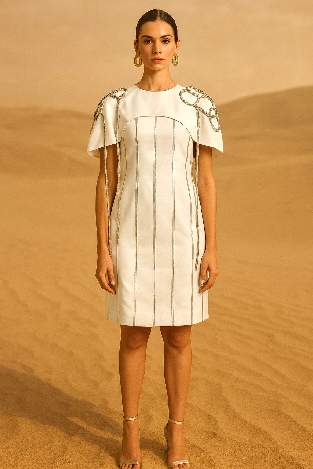 KATHY Cape Dress – Vidhi Wadhwani