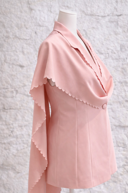 MAY draped vest & pants set