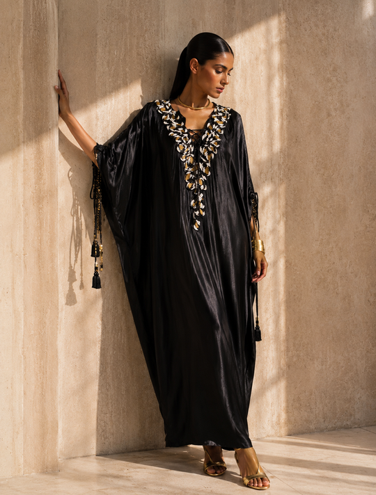 ALEKH FRINGE KAFTAN