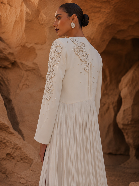 SHAIRA crystal fringe jacket