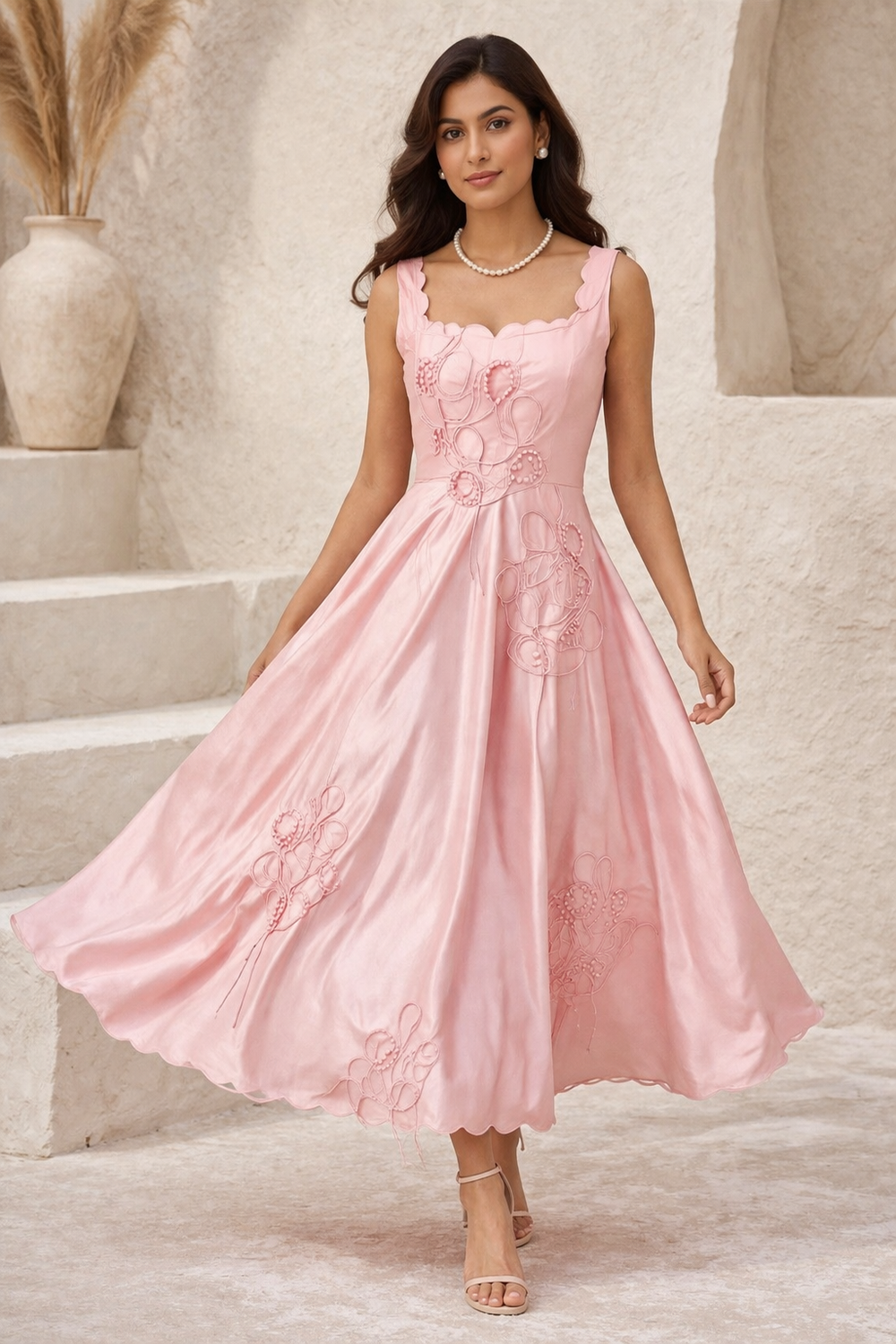 VELORA silk dress