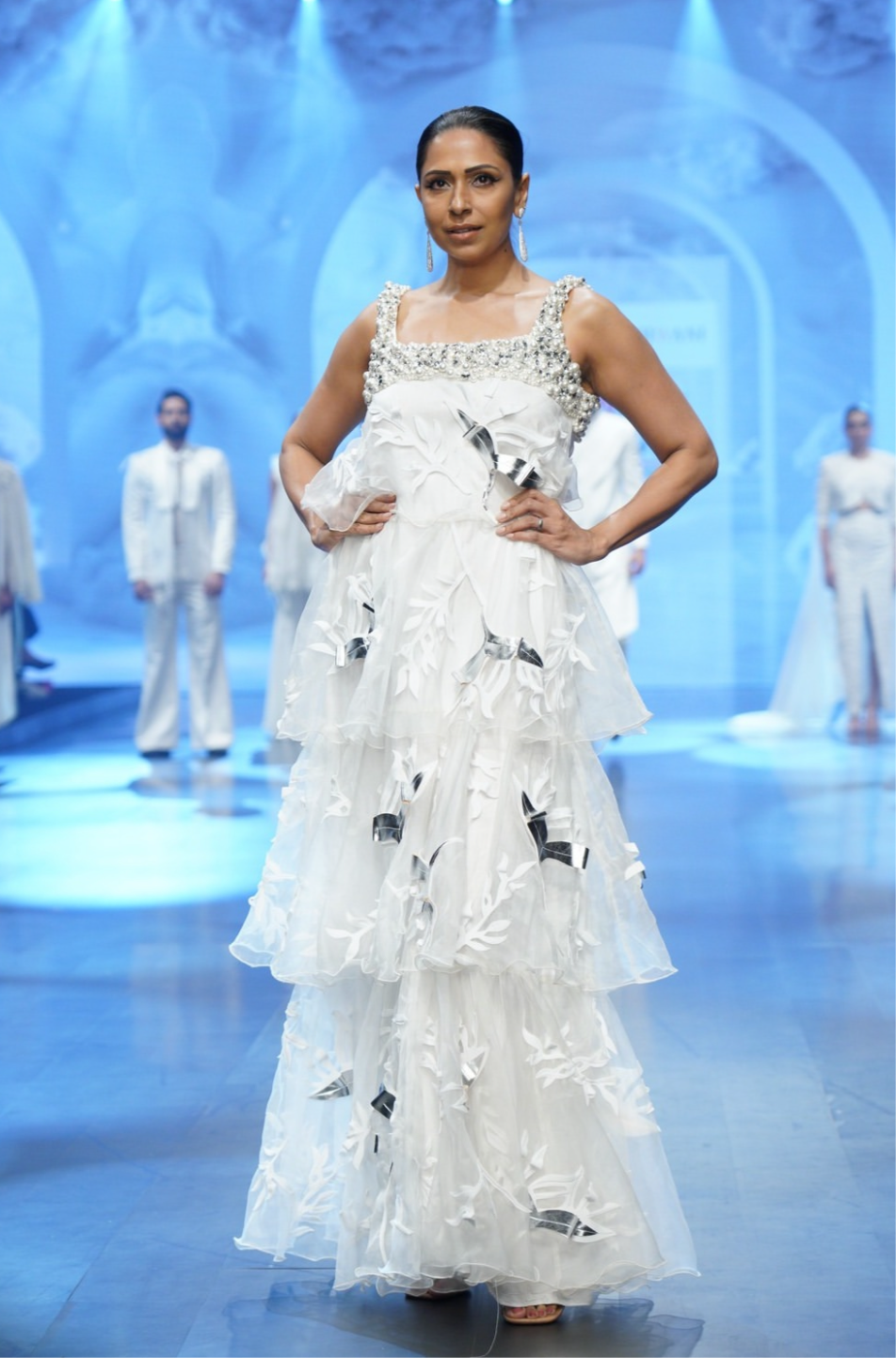 ZYNIA Tiered Ruffle Dress