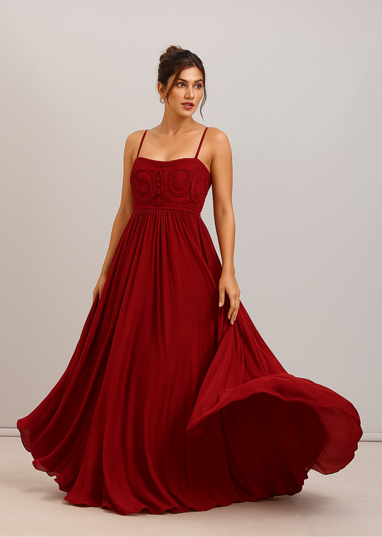 AJUNI Flared Dress