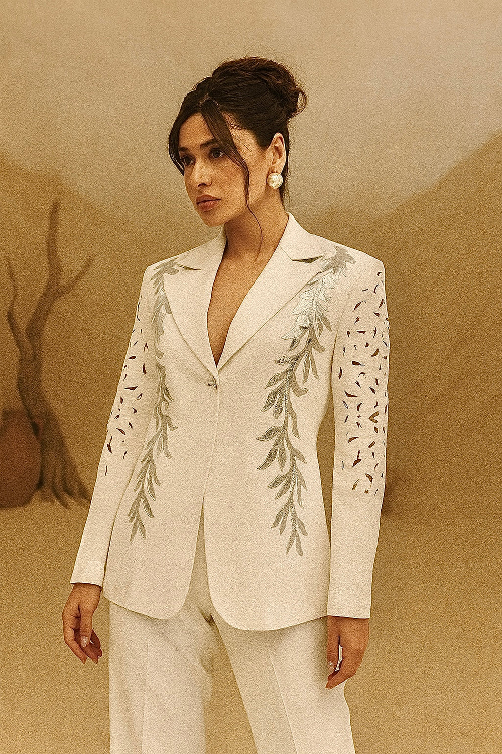 URJA metallic pantsuit