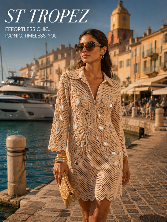 AVIA crochet metallic dress