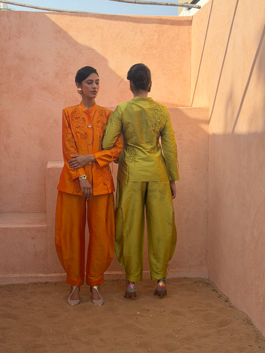 LILA silk bandhgala