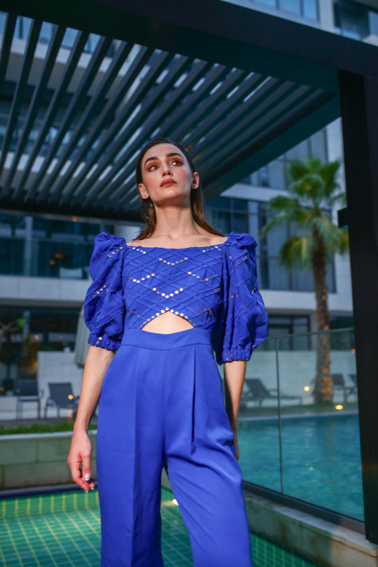 AMINA Criss Cross Jumpsuit