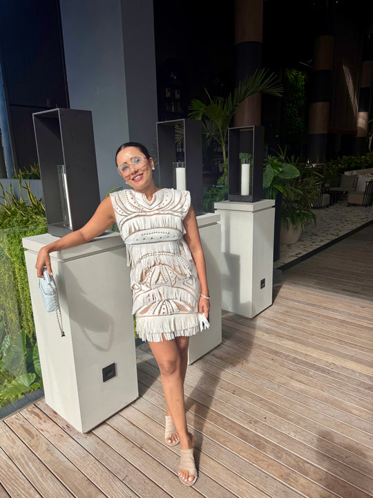 FÍA Handcrafted Cutwork Dress