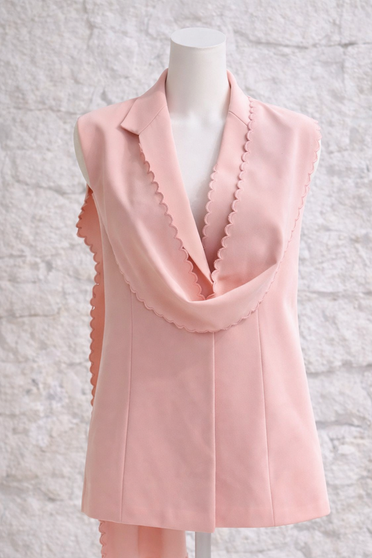 MAY draped vest & pants set