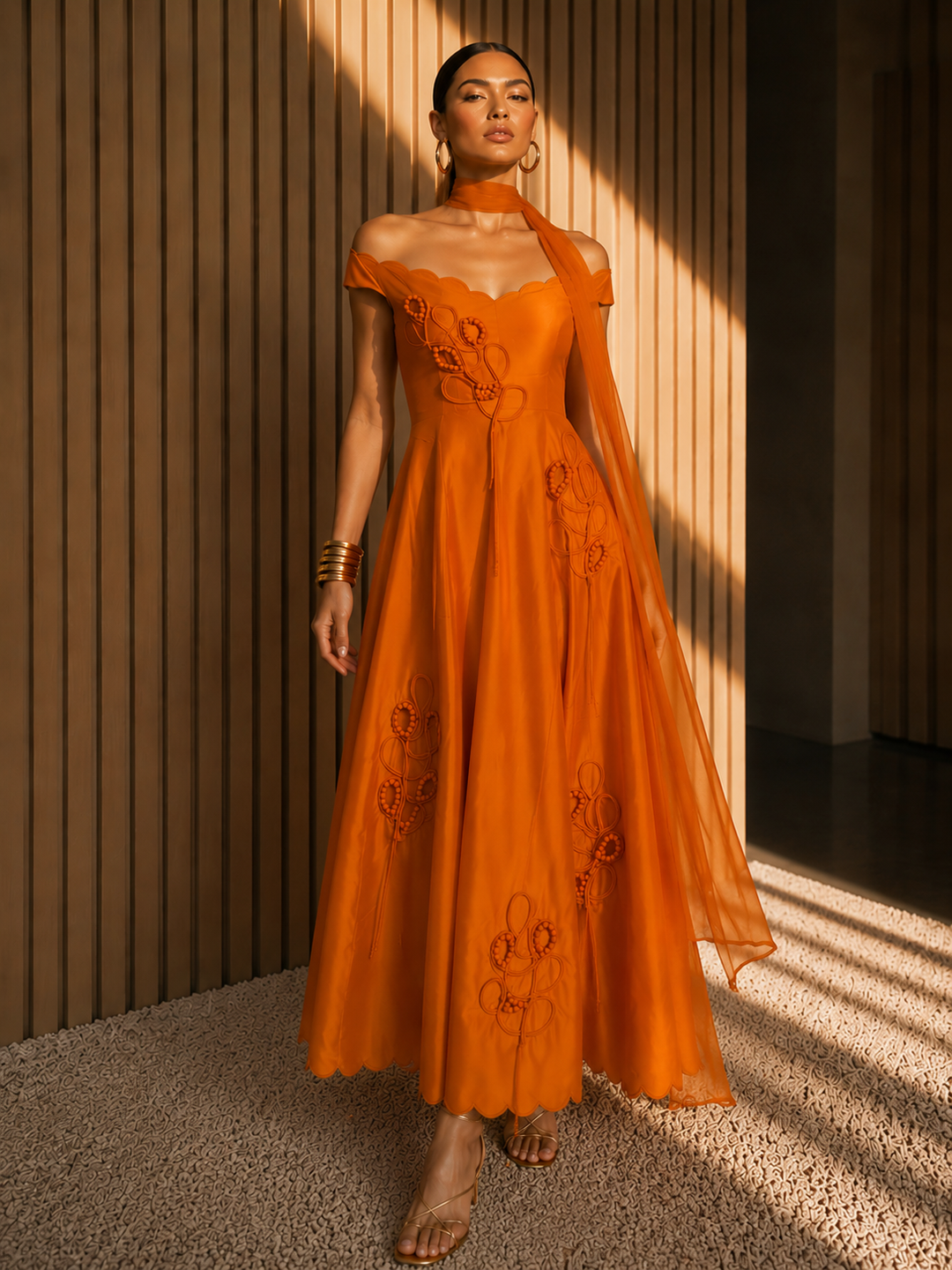 REMI OFFSHOULDER DRESS