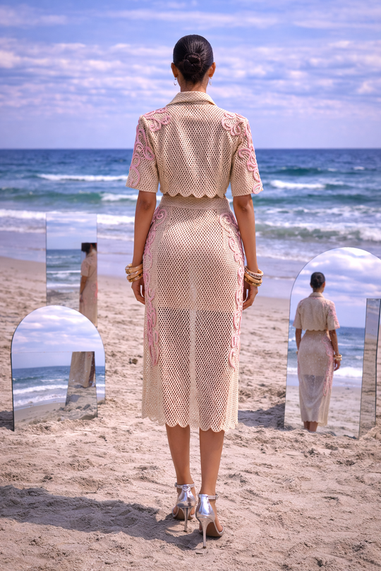 NOVA mesh skirt and top