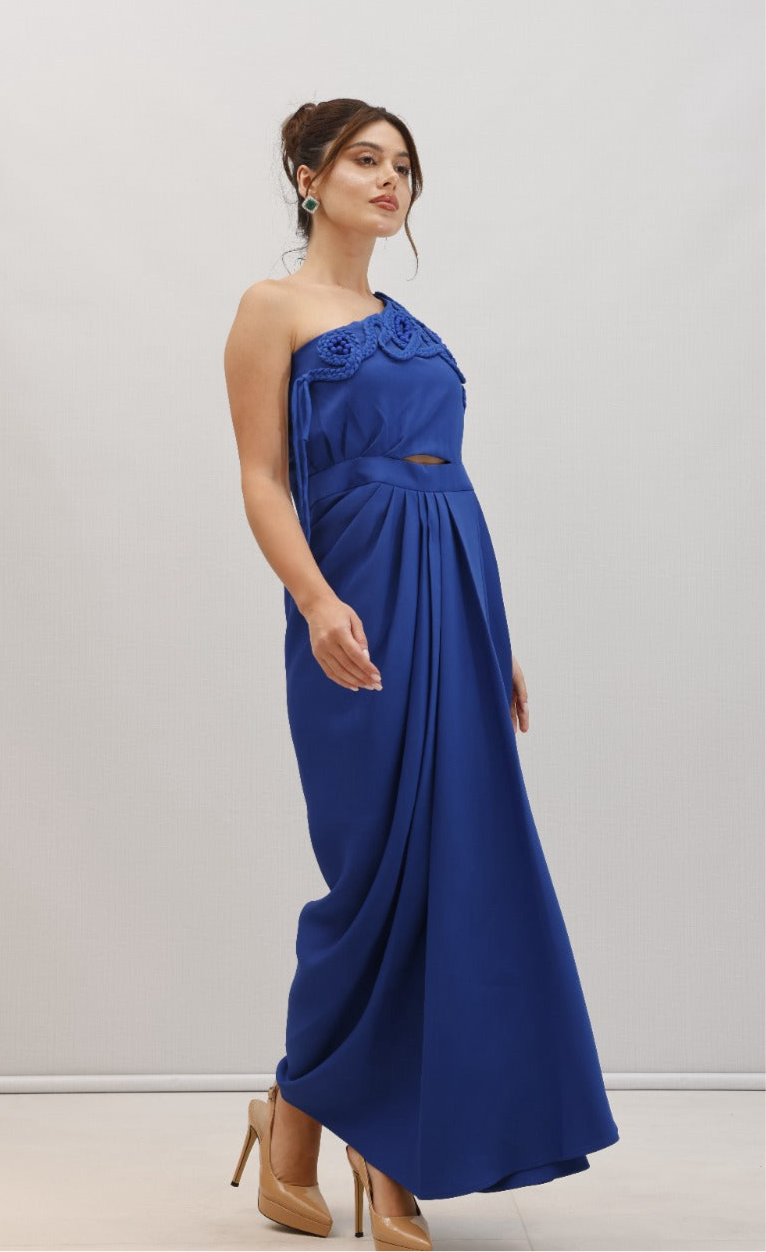 ALIKA Off Shoulder Draped Dress