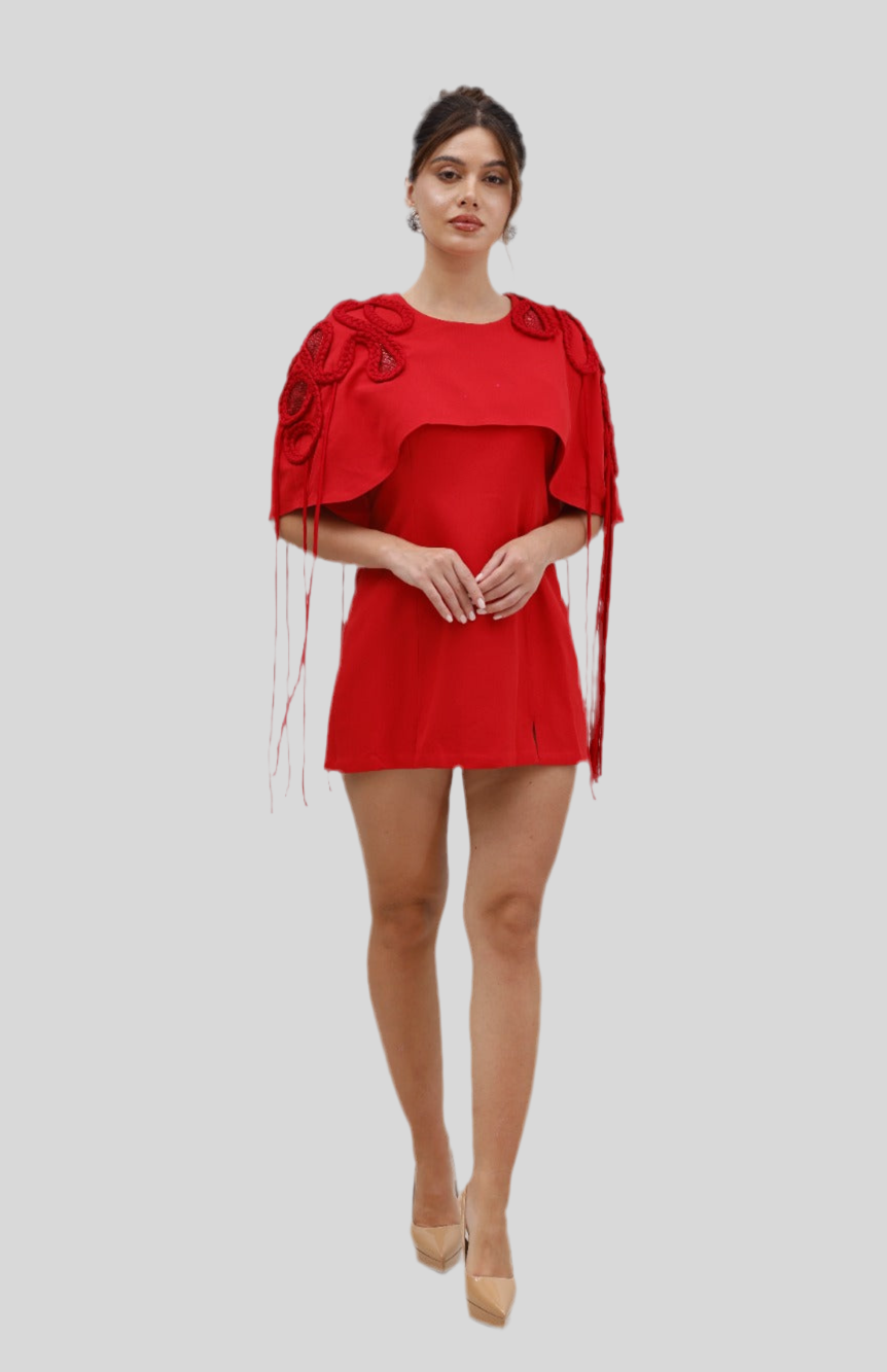 ELENA CAPE DRESS