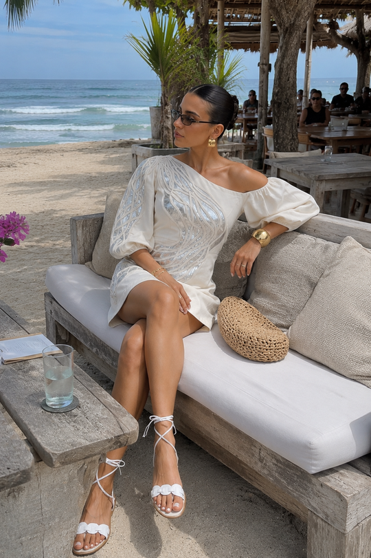 ZUMA metallic sculpted dress