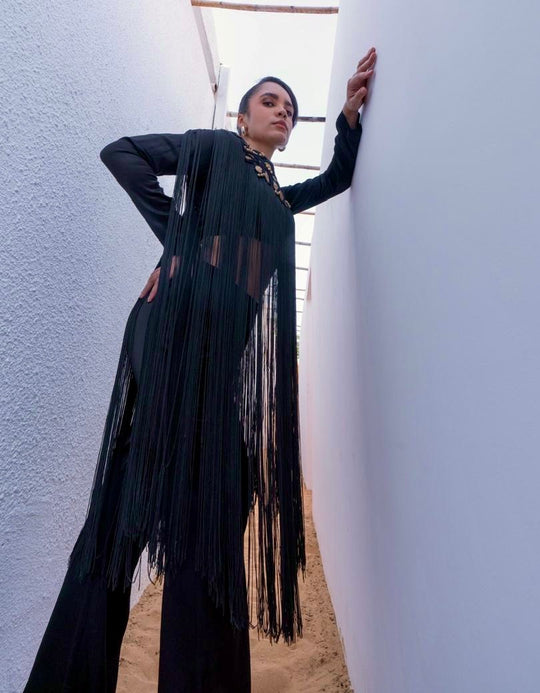 AMI fringe top & pants