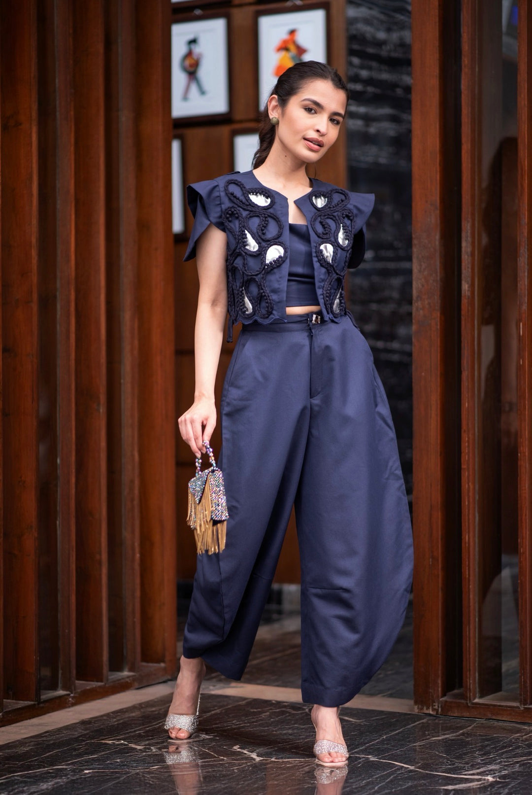 EVOLVE cropped jacket and pants set