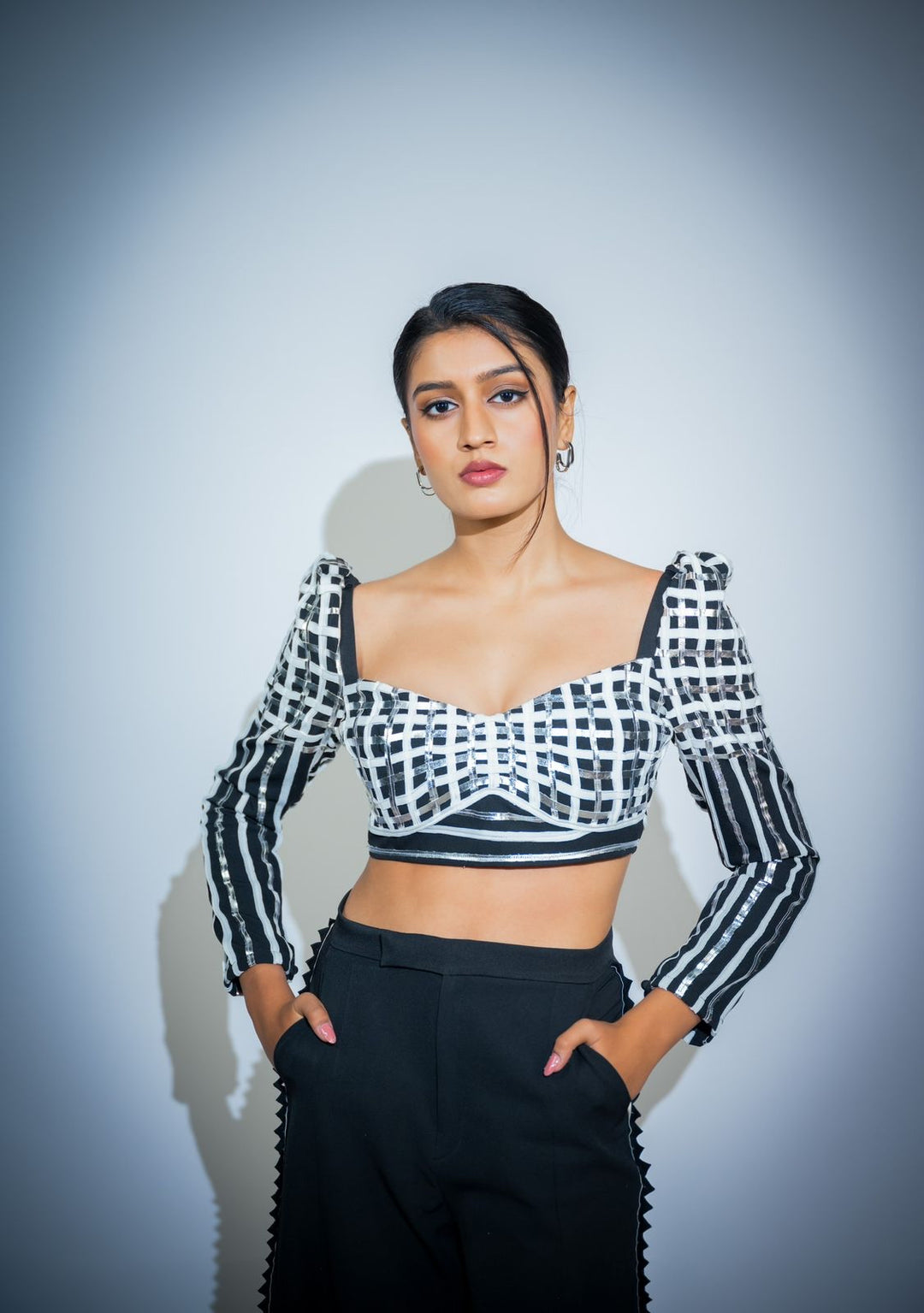 JOJO Metallic top and pants set
