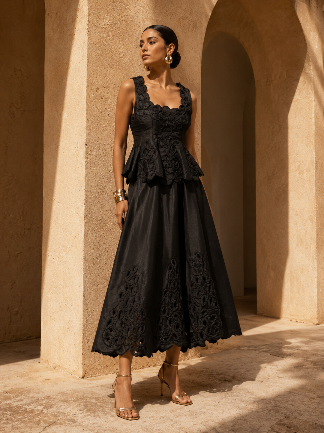 ESME PEPLUM DRESS