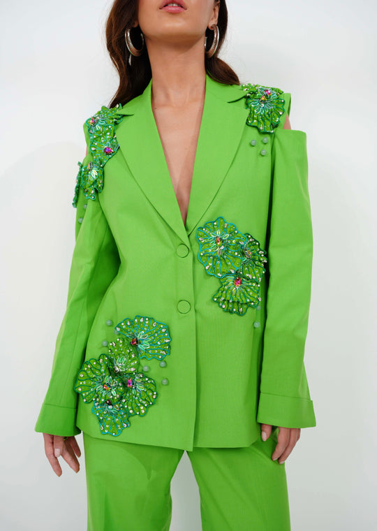 ARFIA lime pantsuit
