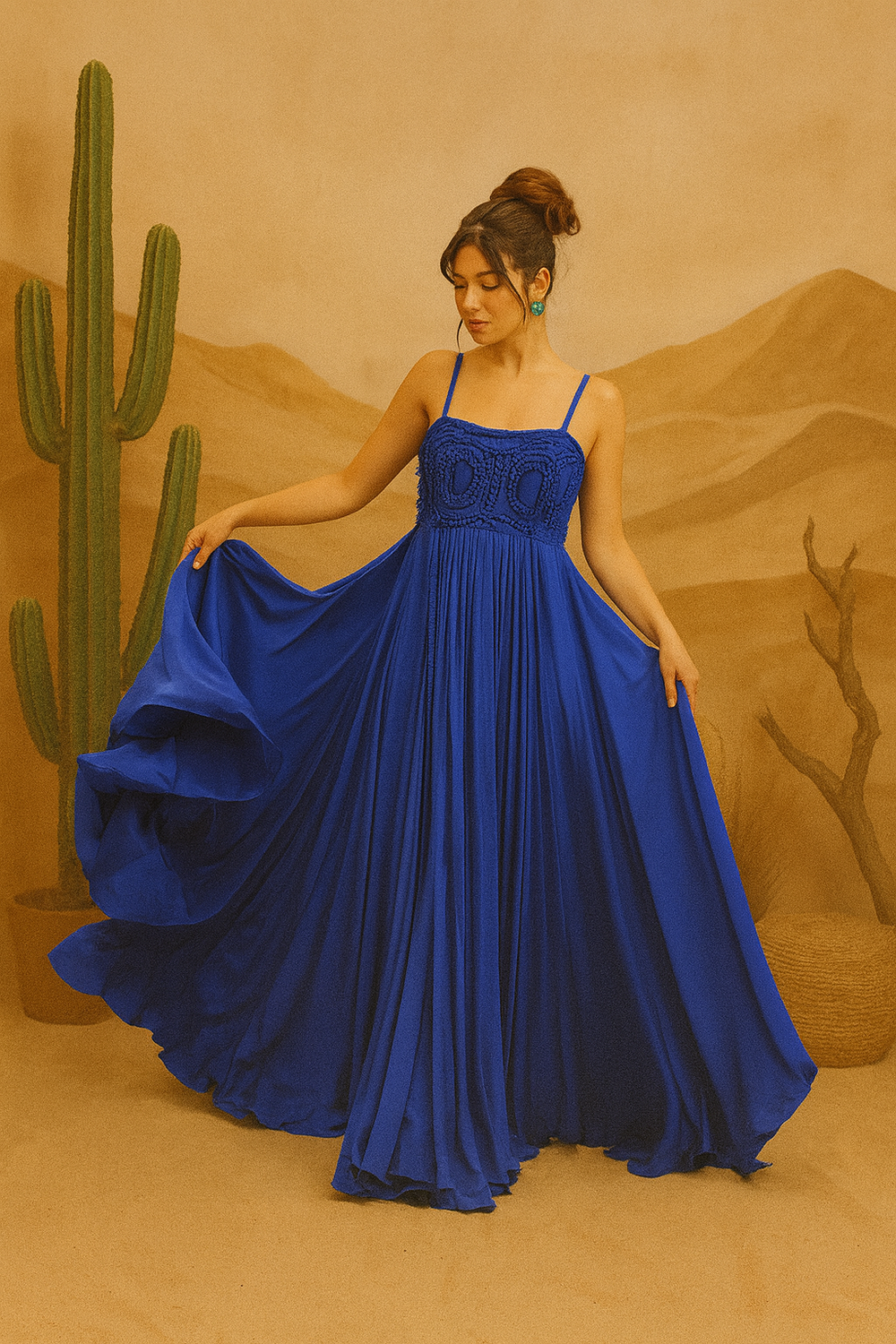 AJUNI Flared Dress