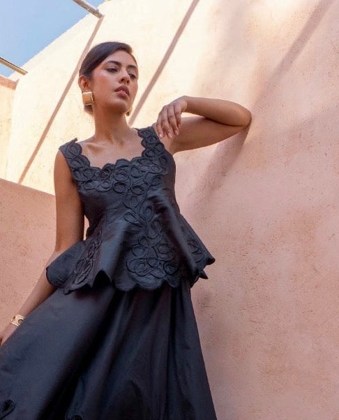 ESME PEPLUM DRESS