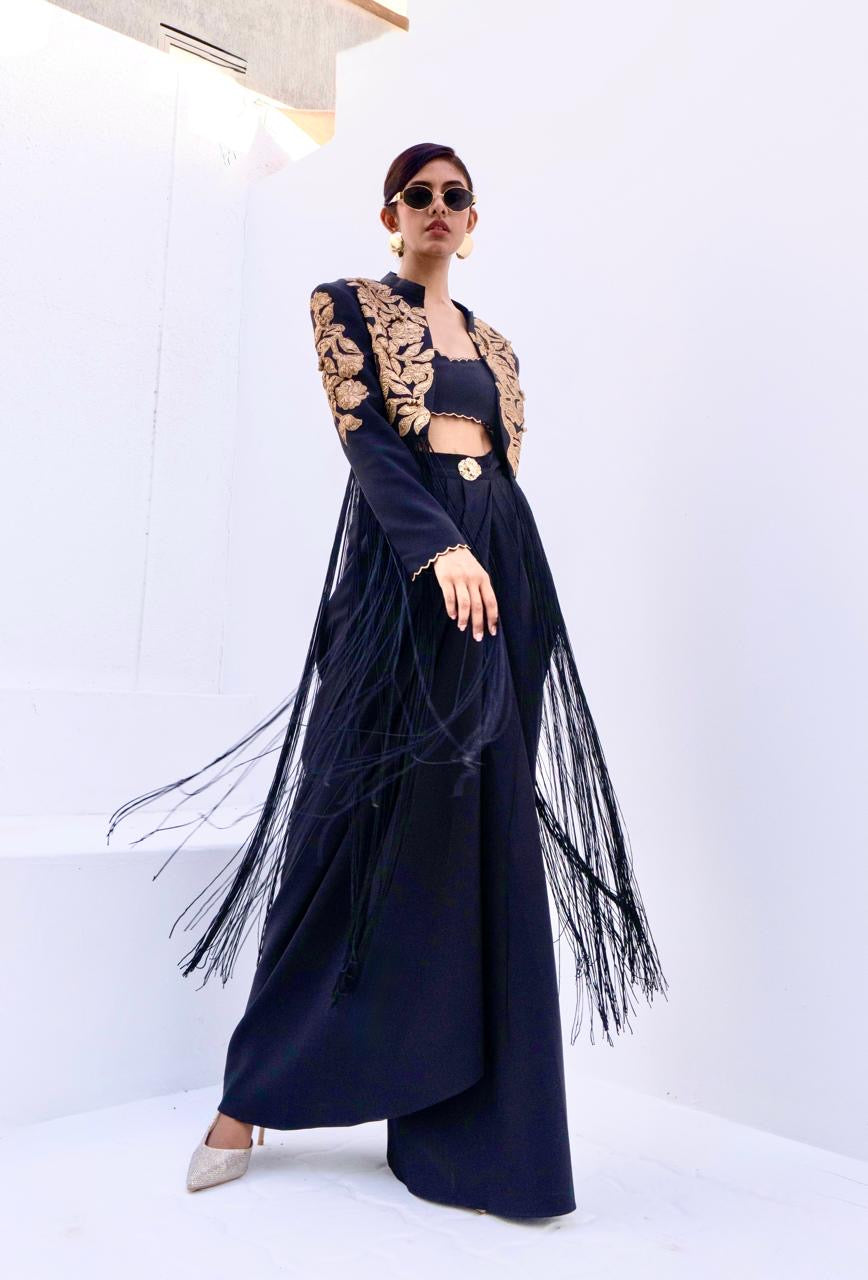 LAZIA gold fringe set