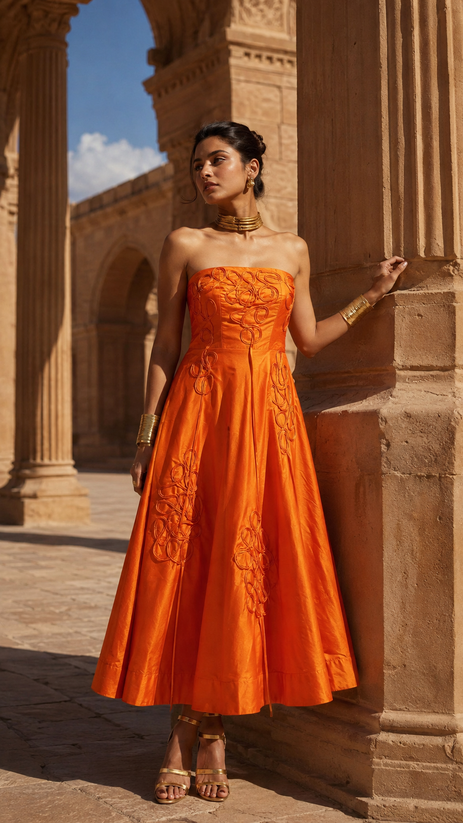 ISHKA tube midi-dress