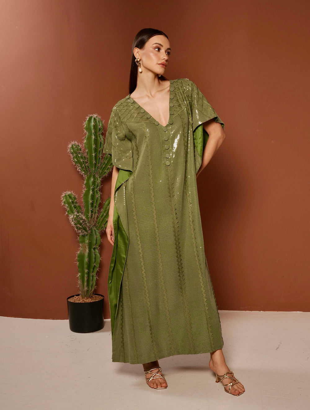 DUNE sequinned Kaftan