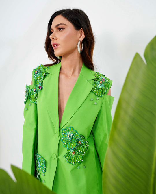 ARFIA lime pantsuit