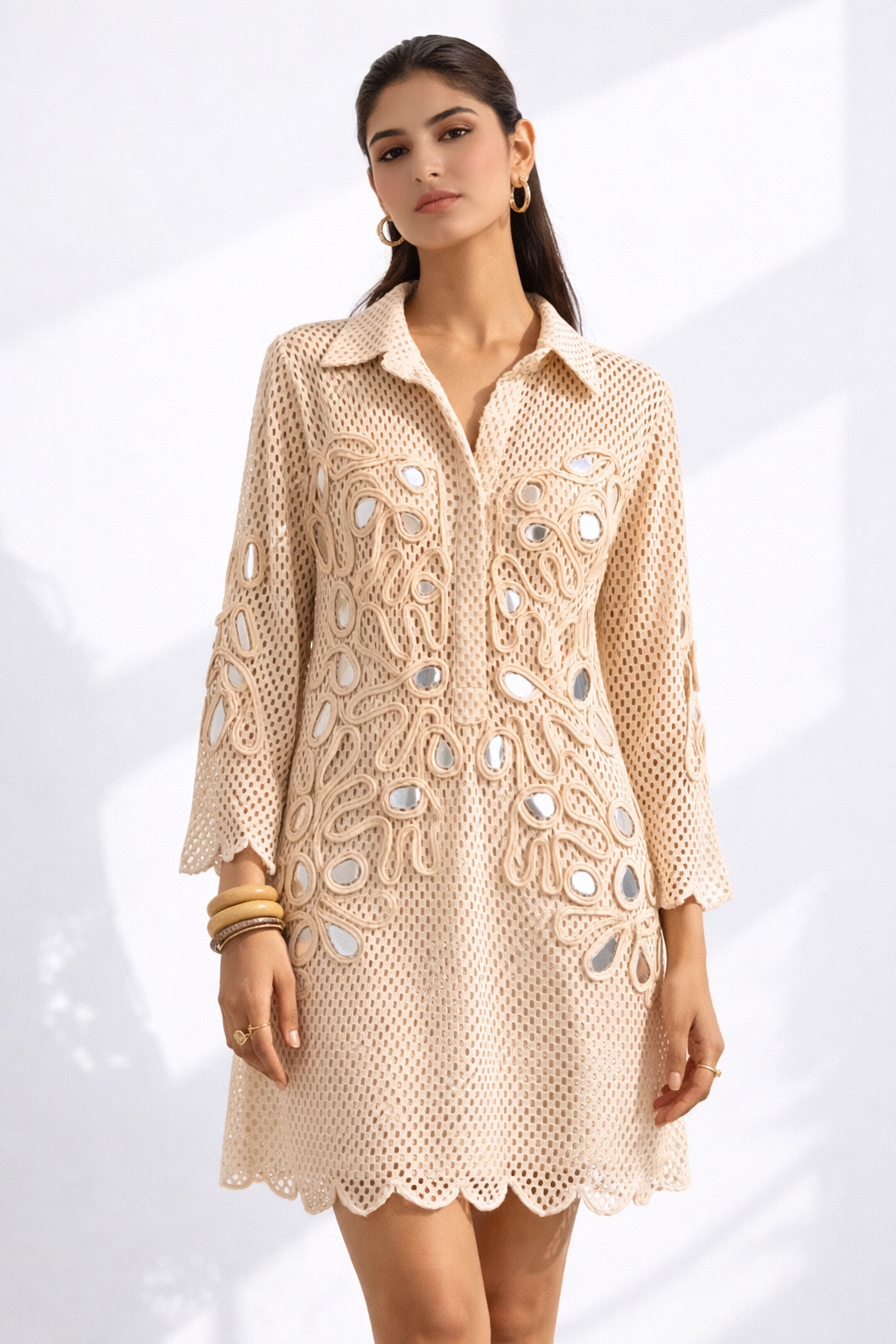 AVIA Crochet Metallic dress – Vidhi Wadhwani