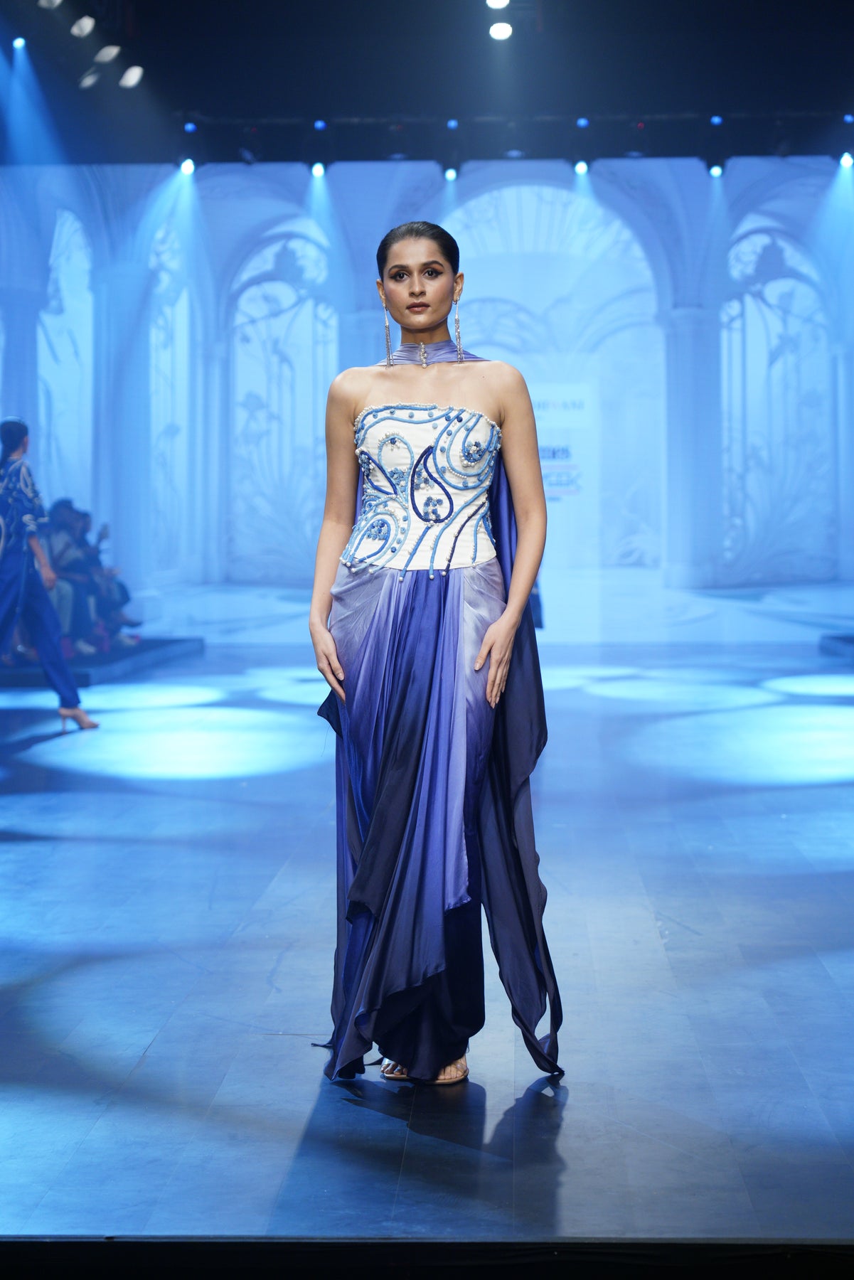 VENUS Corset And Draped Skirt Vidhi Wadhwani VENUS Corset And Draped Skirt Vidhi Wadhwani