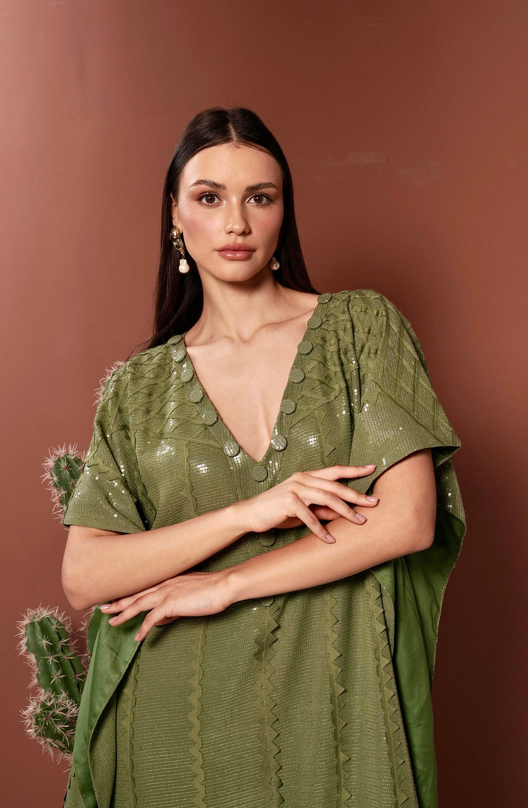 DUNE sequinned Kaftan