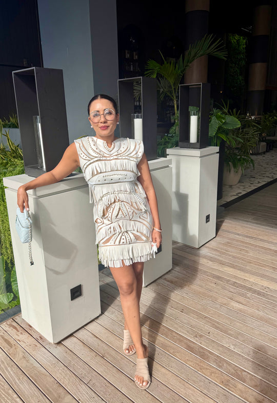 FÍA Handcrafted Cutwork Dress