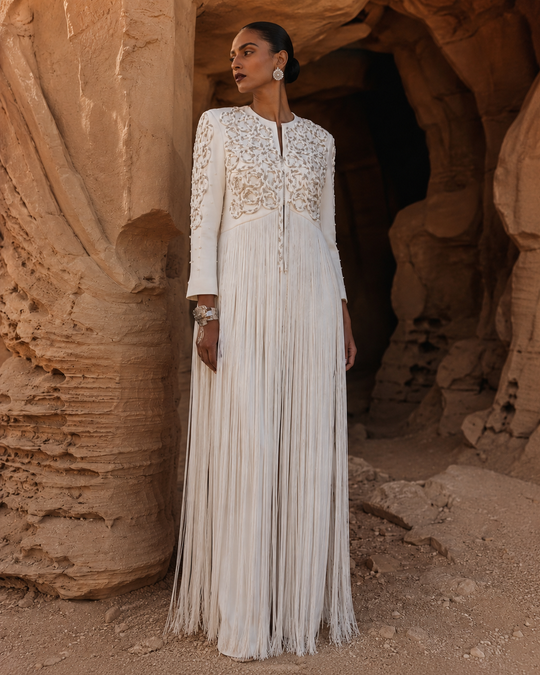 SHAIRA crystal fringe jacket