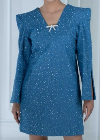 SHIMMER denim dress