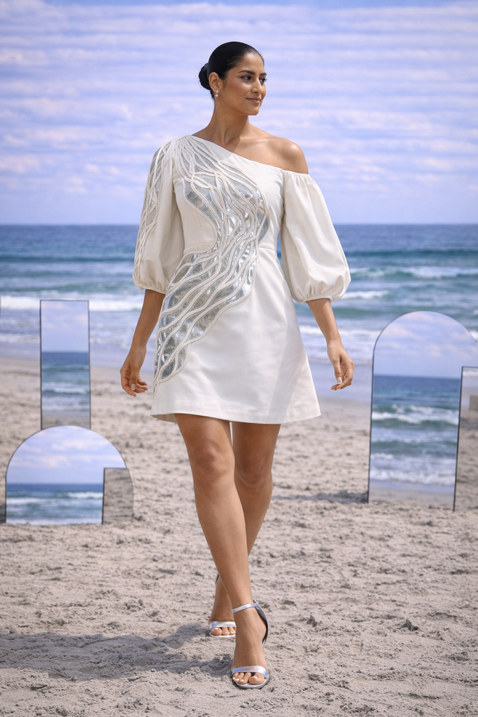 ZUMA metallic sculpted dress – Vidhi Wadhwani