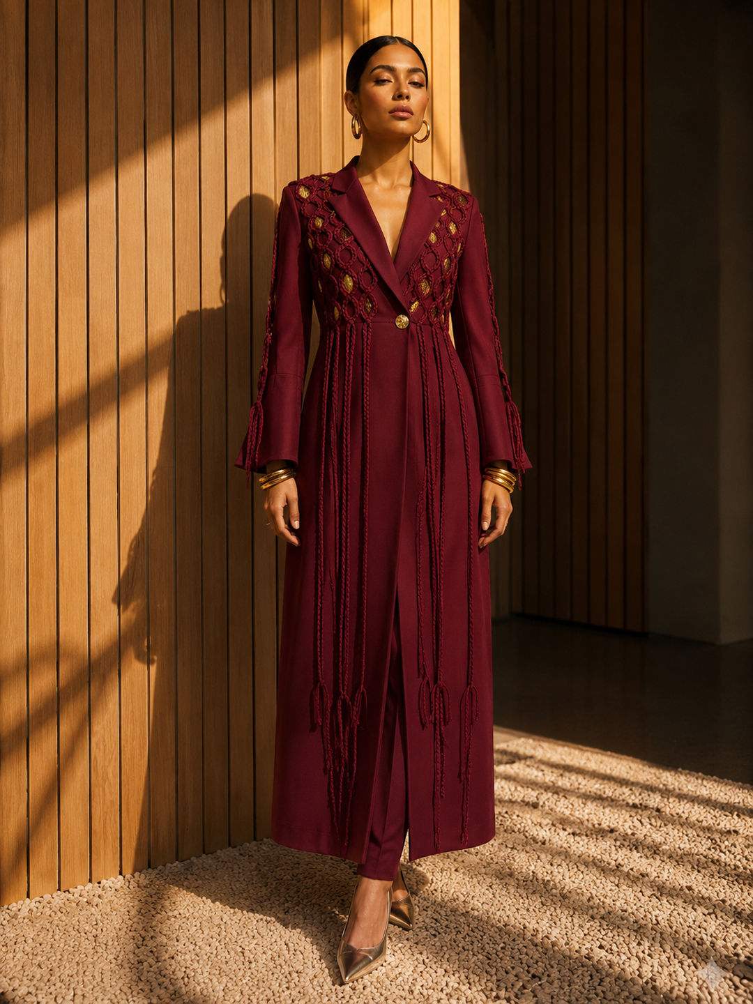 THEA fringe blazer set