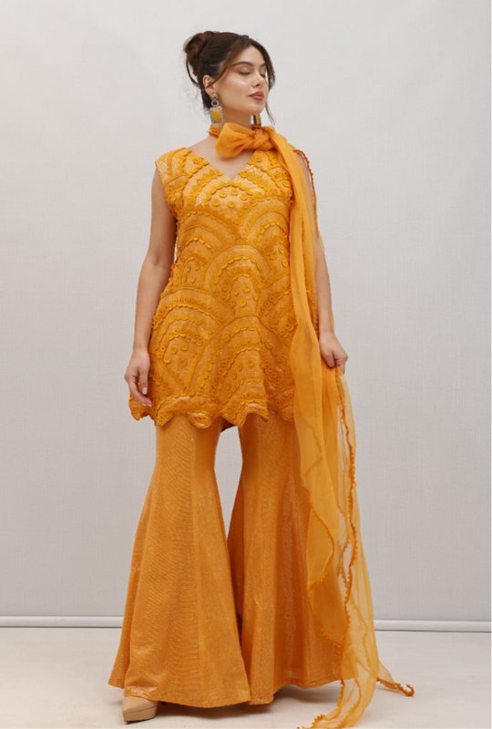 FIZA sequinned tunic & sharara