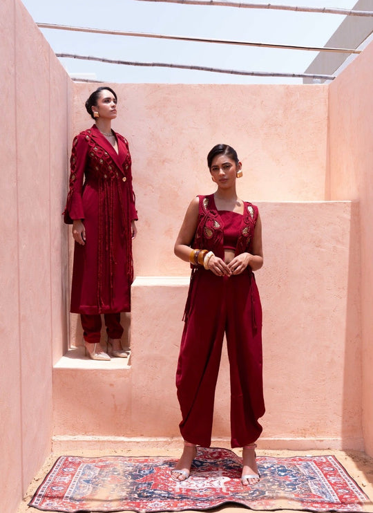 RIYALI VEST & BARREL PANTS SET