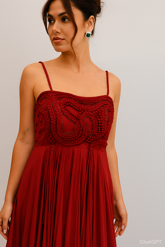 AJUNI Flared Dress