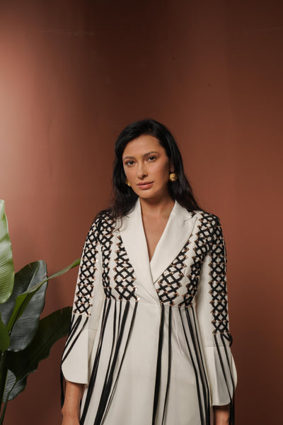 AMARA Braided Detail Blazer