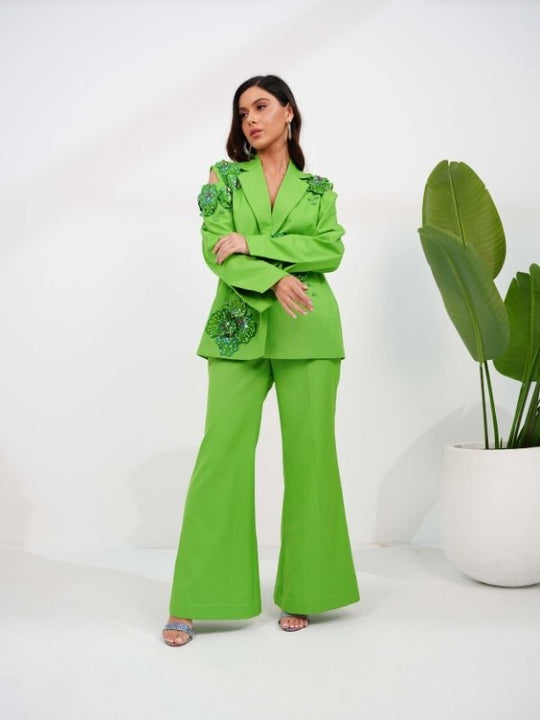 ARFIA lime pantsuit