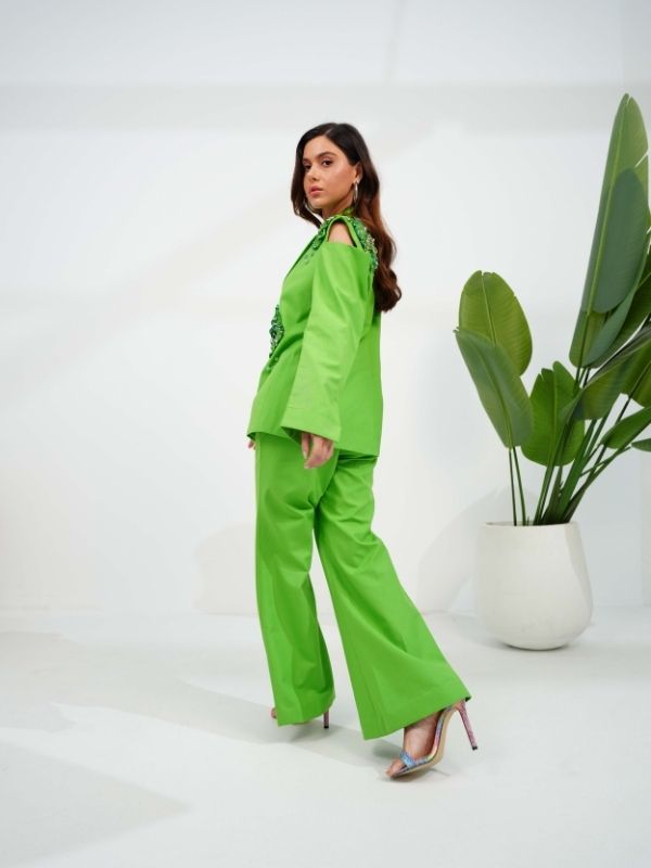 ARFIA lime pantsuit
