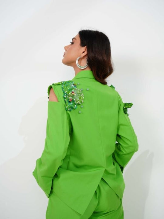 ARFIA lime pantsuit