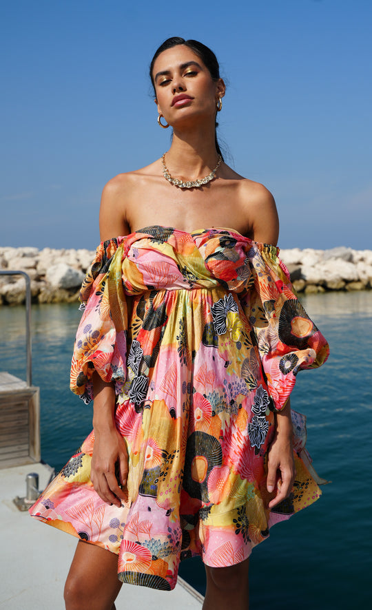 ARIEL Pleated Umbrella Dress
