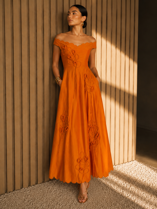 REMI OFFSHOULDER DRESS
