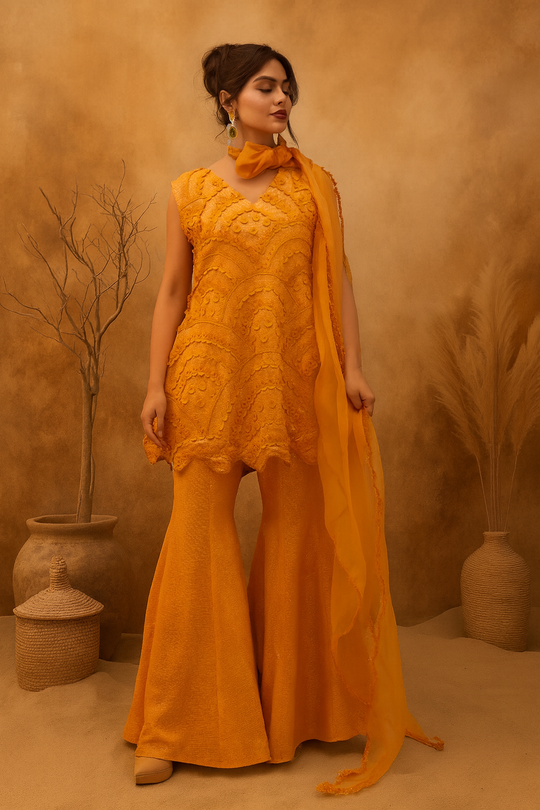FIZA sequinned tunic & sharara