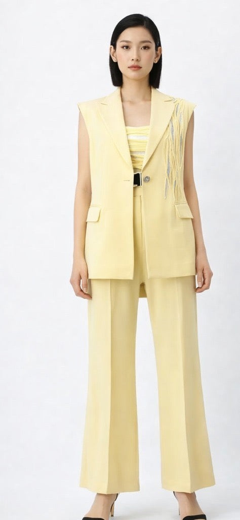 BUTTER metallic vest & pants