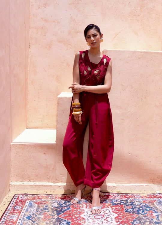 RIYALI VEST & BARREL PANTS SET