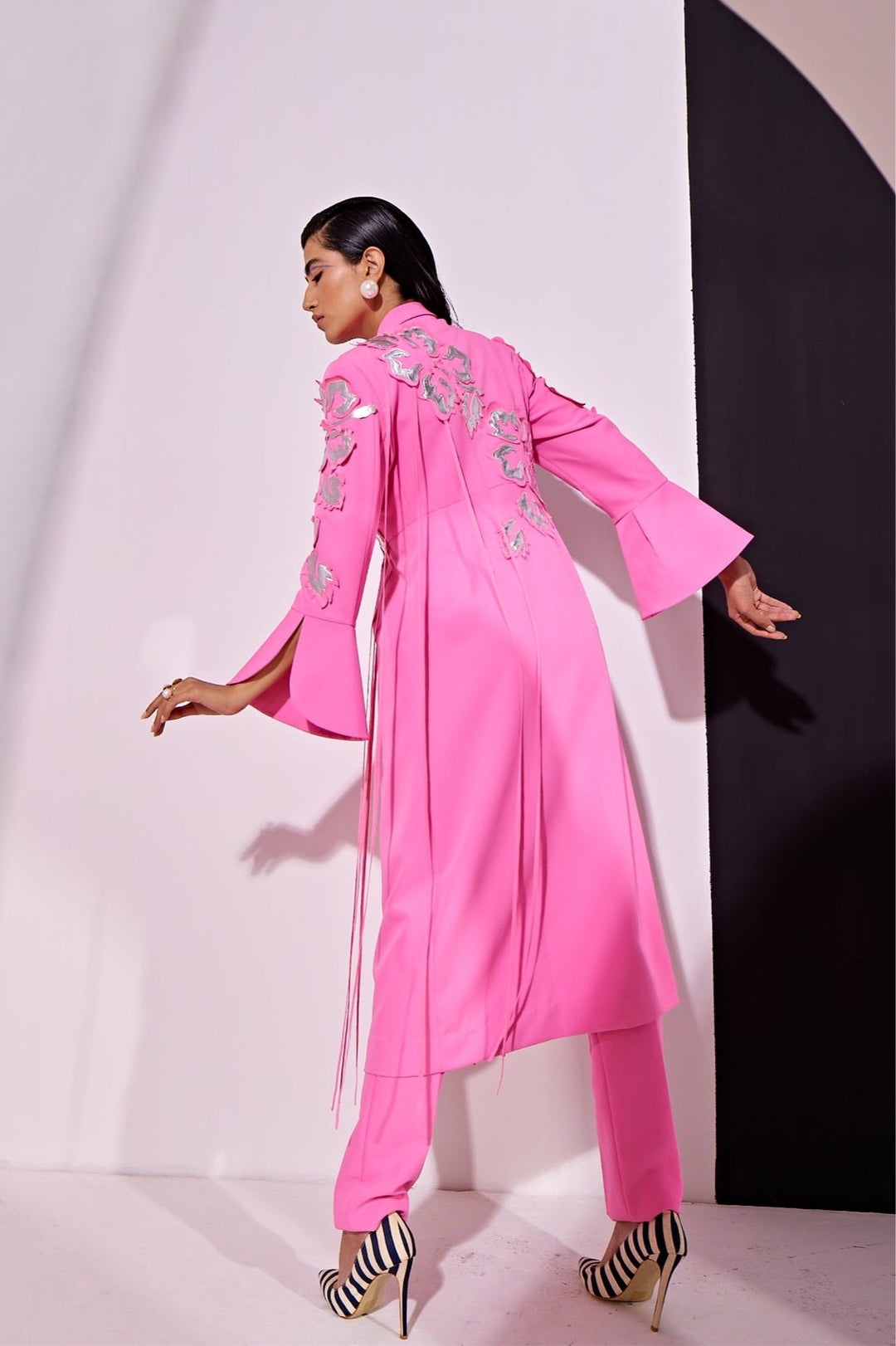 KYNA Metallic Applique Pant Suit